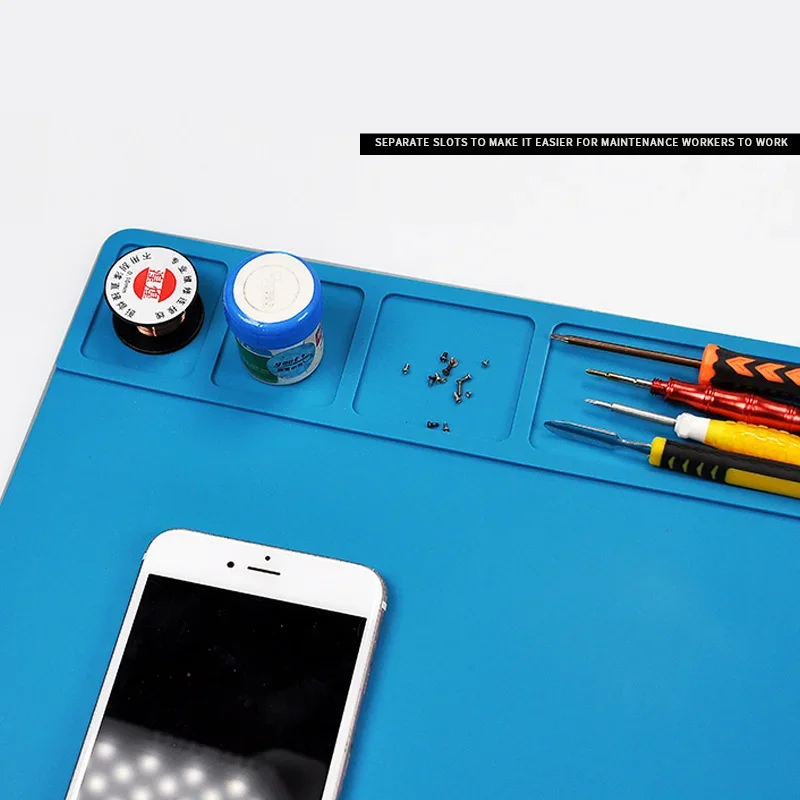 

Силиконовый коврик для пайки ESD, термоизоляционная рабочая площадка S-160 TE-509/502/508/610 LW-M3/M4, подушка для обслуживания телефона ПК