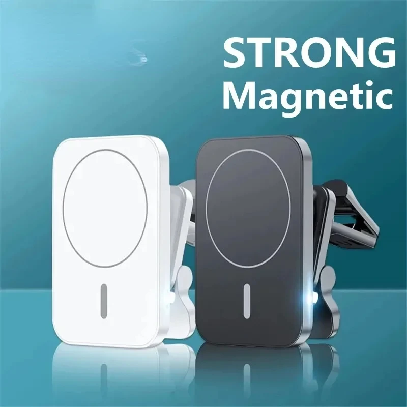 

Magnetic Wireless Charger Car Air Vent Stand Phone Holder 15W Magnet Car Fast Charging Station For iPhone 12 13 14 Pro Max Mini
