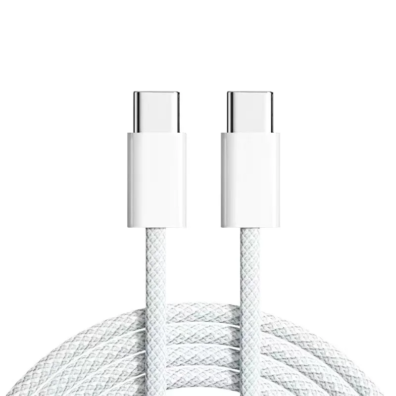 

1m 2m USB-C To C Fast Charge Cable ， Type C Quick Line Nylon Braid Cord