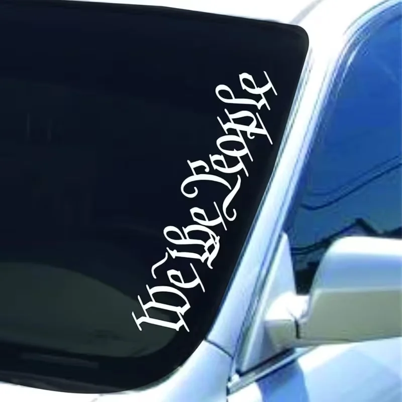 Large We The People Version Lowrider Truck Window Windshield Lettering Decal Sticker Decals Stickers Drift Dub Lowered JDM Fresh