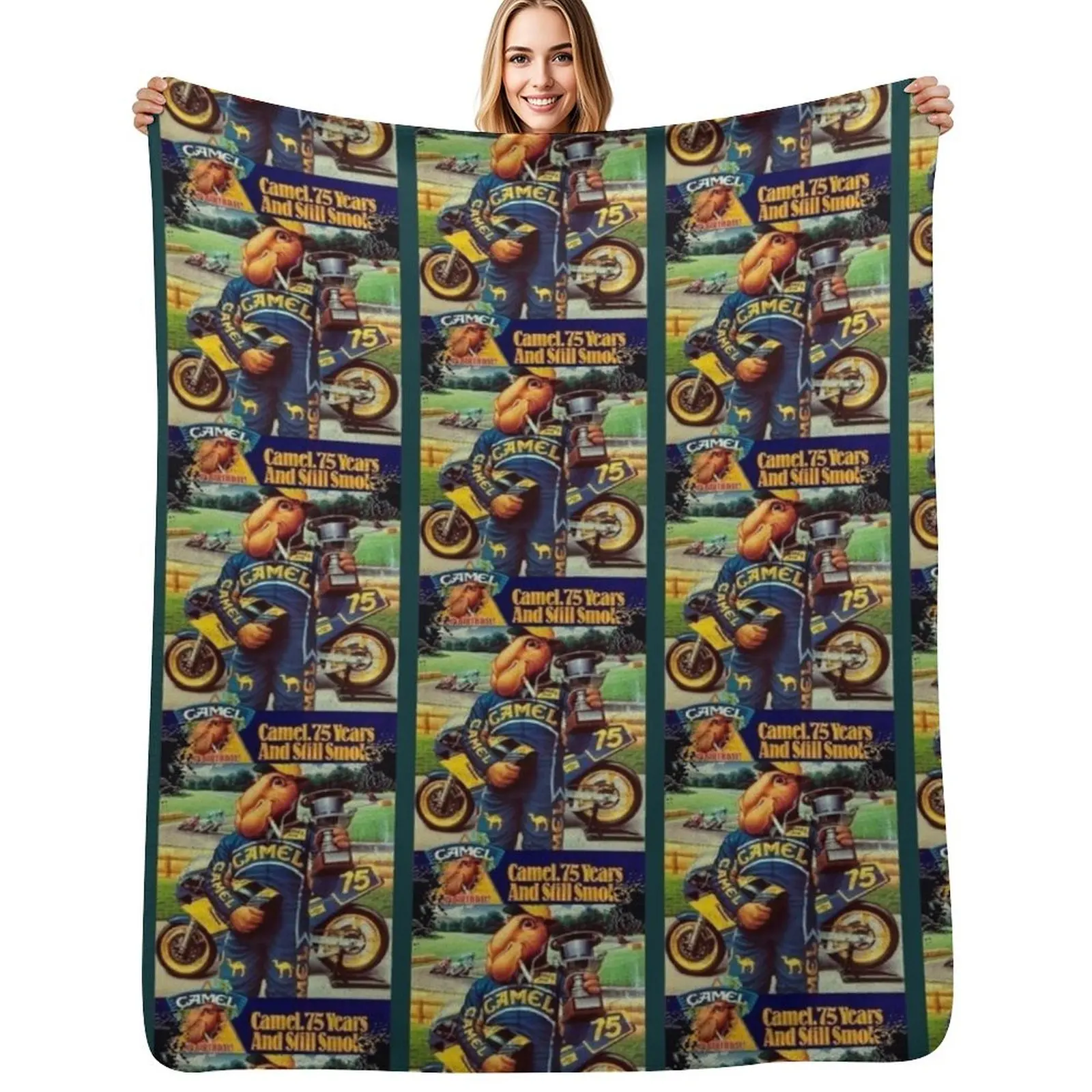 

Camel Cigarettes Throw Blanket christmas decoration Thins Hair Retros Blankets