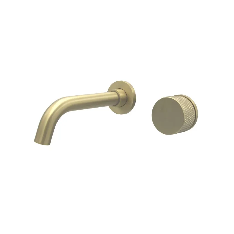 

2-Hole Brass Bathroom Basin Faucet Concealed Mounted in-Wall Mixer Tap Cold and Hot Water Single Handle