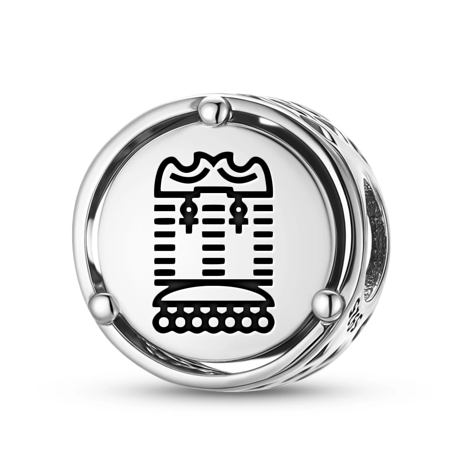 MapucheTrapelacucha925 Sterling Silver Symbol Charm Fit Original Bracelet Diy Jewelry Accessories Family Bead