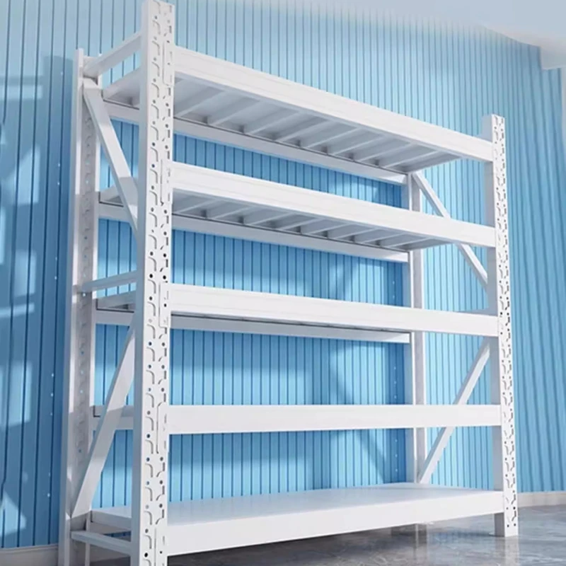 Thickened Supermarket Warehouse Shelf Commercial Super Strong Load-bearing Floor-standing Warehouse Shelf Display Stands JT40W