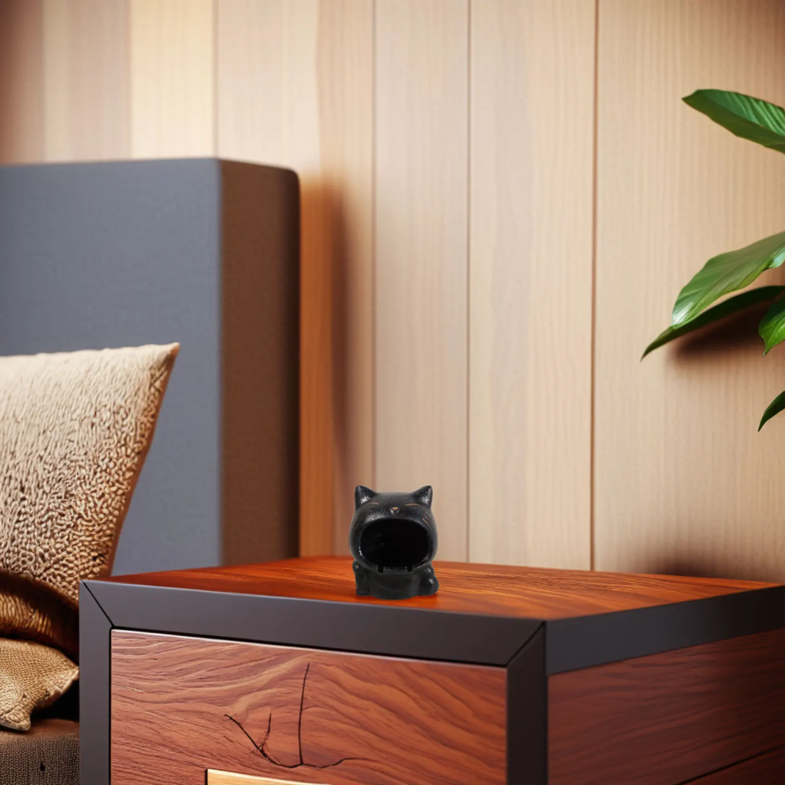 

Ash Holder for Smokers Ashtray Balcony Accessories Cigar Travel with Lid Black Office