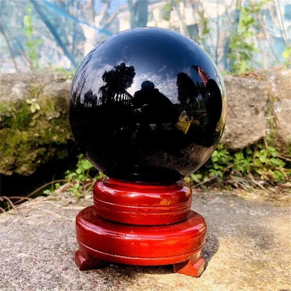 30-50mm Mineral Heal Obsidian Crystal Ball for Fengshui Ball Meditation Crystal Healing Divination Sphere Home Decor