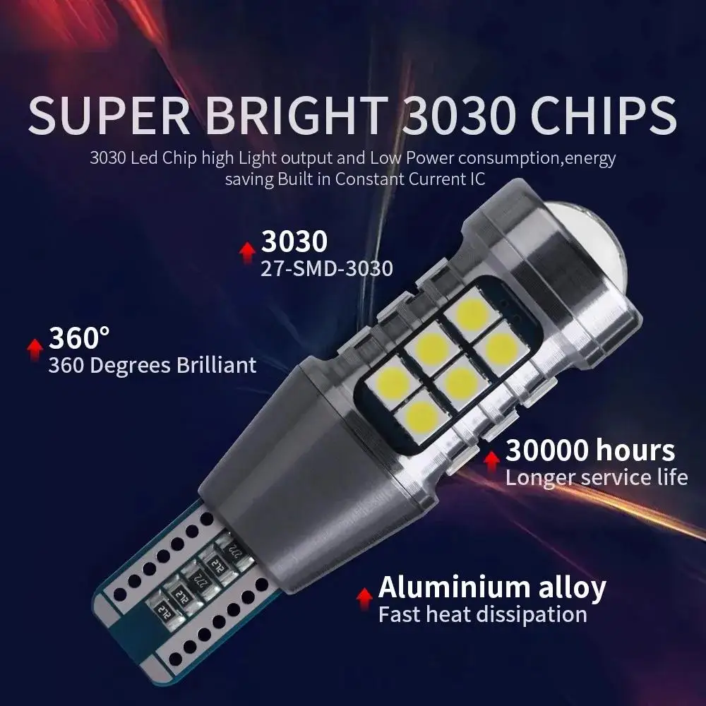 السوبر مشرق W16W T15 921 LED لمبات Canbus سيارة ضوء عالية الطاقة 3030SMD لا خطأ ل الذيل مصباح إشارة أضواء احتياطية احتياطية