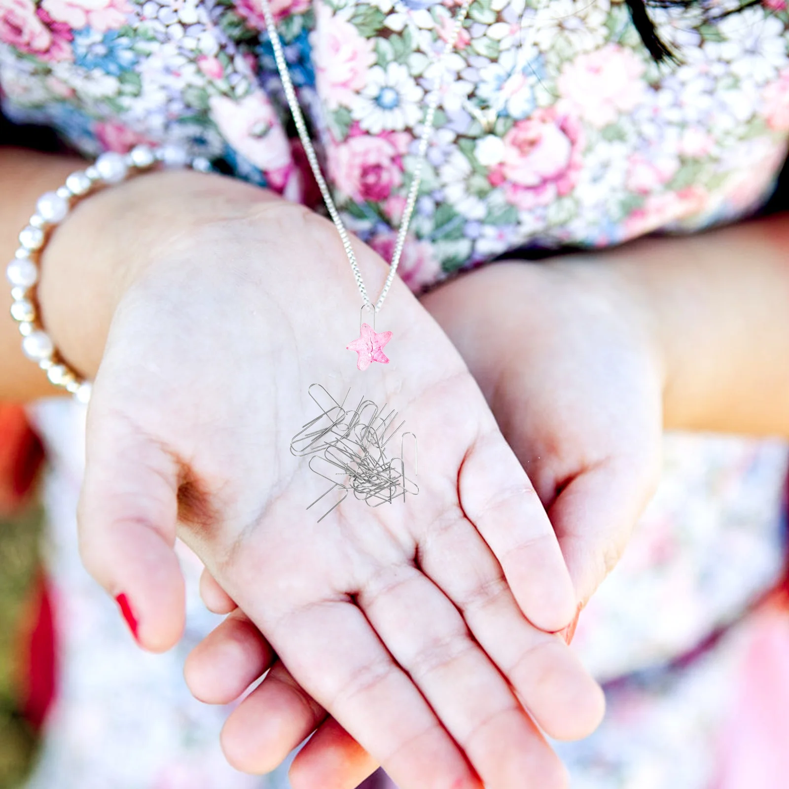 

100Pcs Nichrome U Shaped Hook Jewelry Making Ceramic Craft High Temp Stable Wire Nichrome Hanging Ring U Shaped Hanger