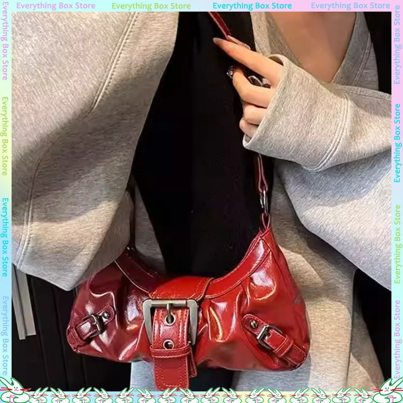 

New Minimalist Fashionable Solid Color Texture Large Capacity Casual Underarm Single Shoulder Sweet And Cool Bag Friend Gift