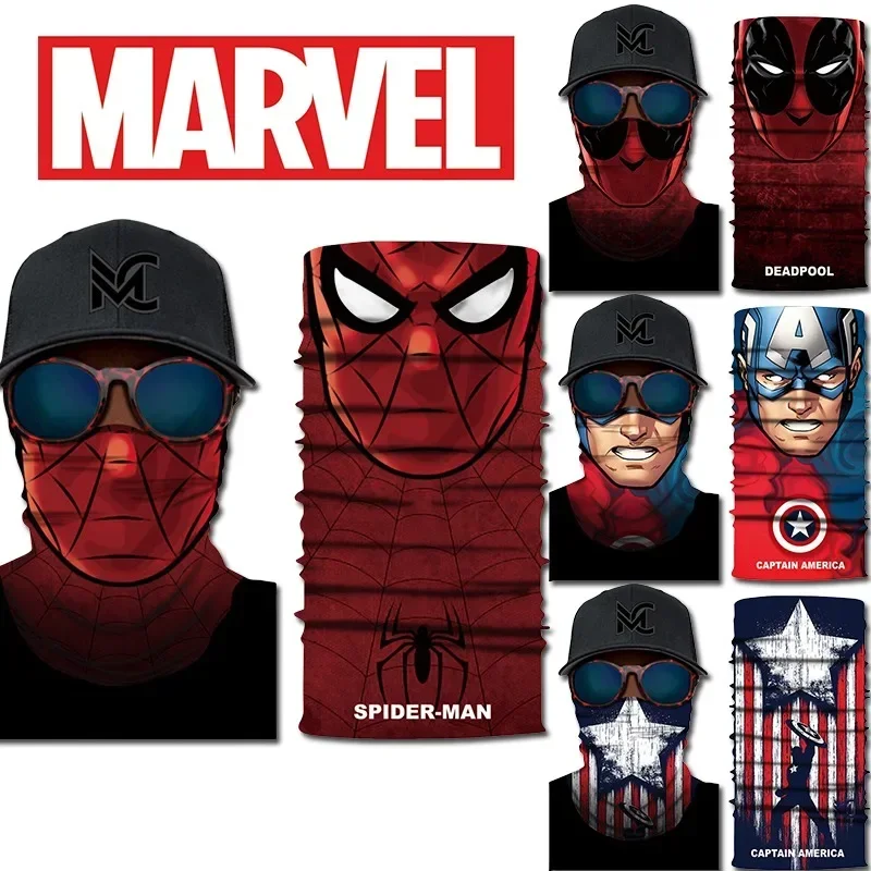 Marvel superhero around the mask cartoon digital printing seamless bandana sports quick-drying sunscreen scarf neck cover neck