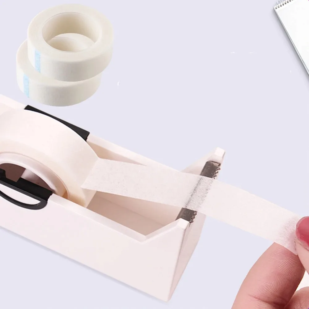 Plastic Adhesive Roller Tape Dispenser  Eyelashes Extension Tapes Cutting Tool Manual DIY Packing Tools Office Supplies