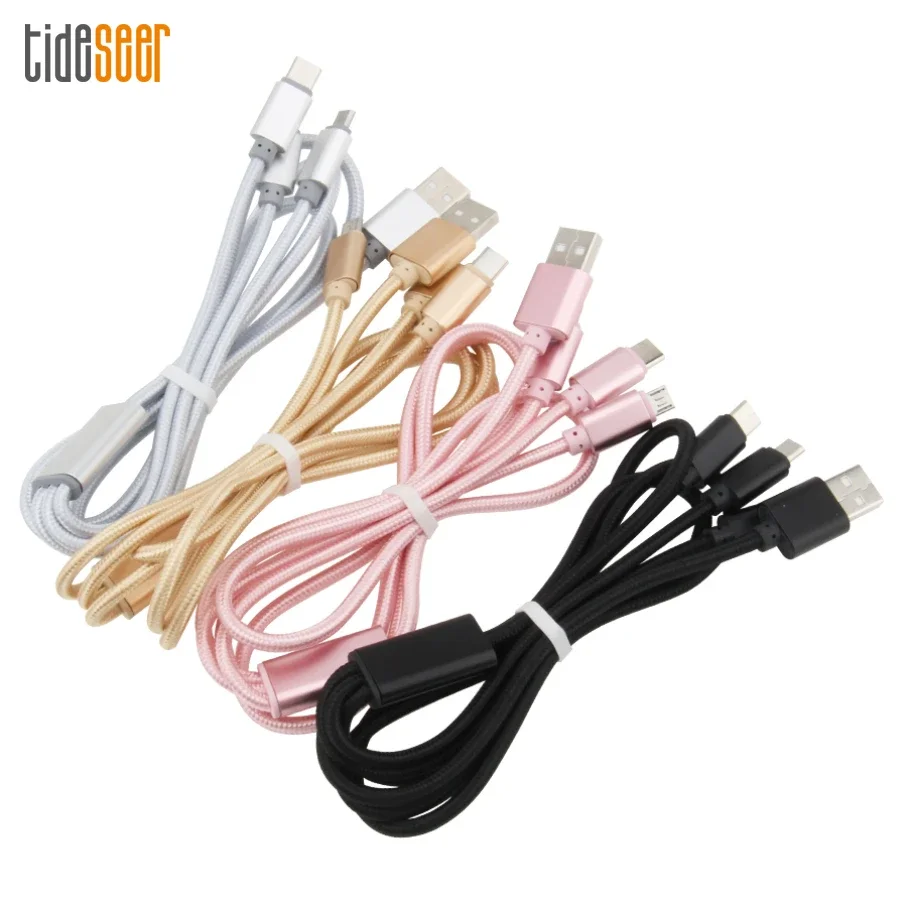 

500pcs 3 in 1 USB Cable Fast Charging Charger Multi Cord Line for iPhone Xiaomi Samsung Android Mobile Phone Charge Cables