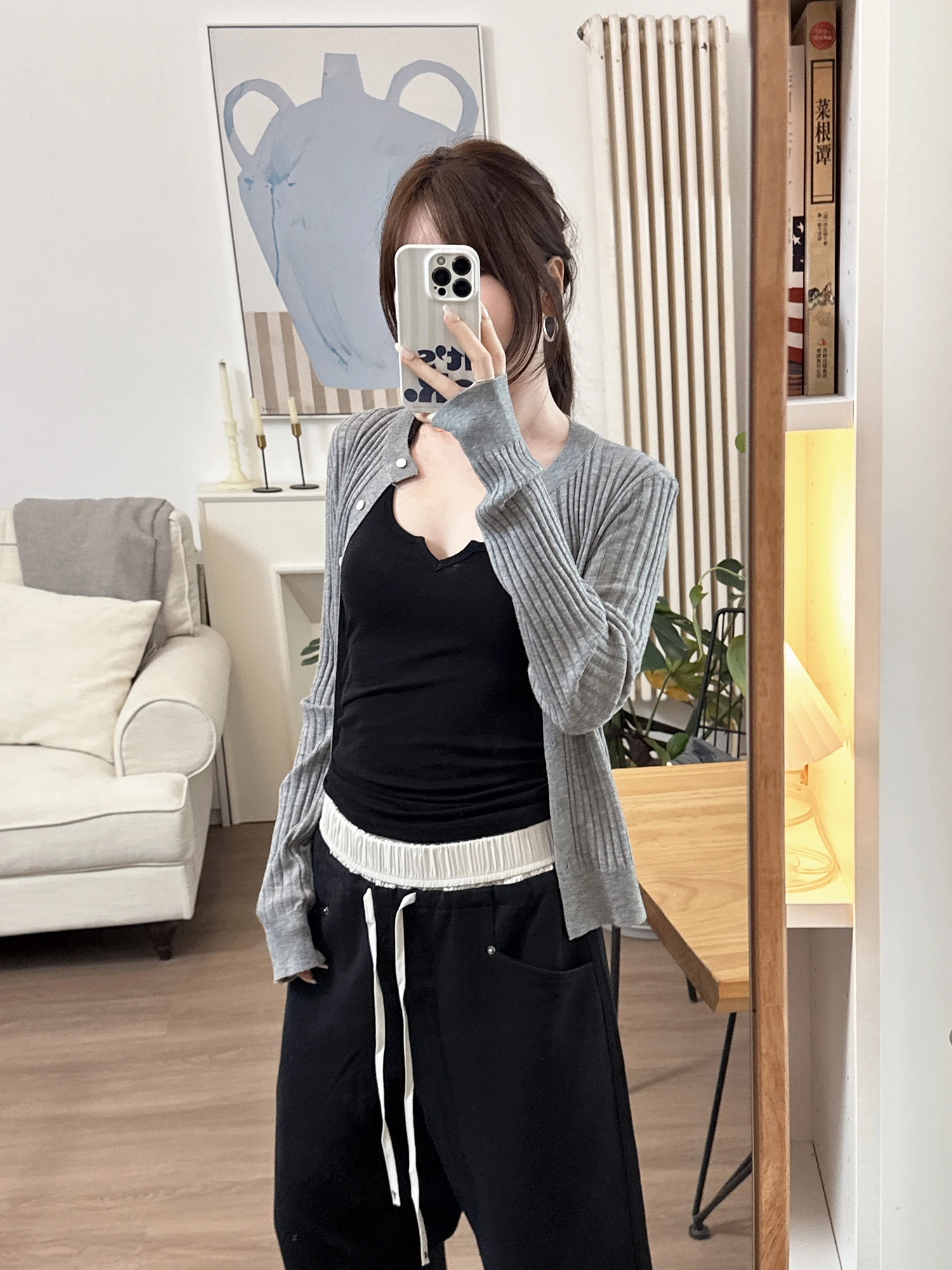 

Soft Wool Blend Knitted Open Cardigan Spring Fashion Ladies' Premium Knitwear Comfortable Skin-friendly Texture Long Sleeve