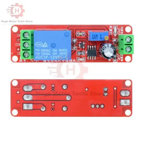 DC 5V 12V Time Delay Relay NE555 Time Relay Shield Timing Relay Timer Control Switch Car Relays Pulse Generation Duty Cycle