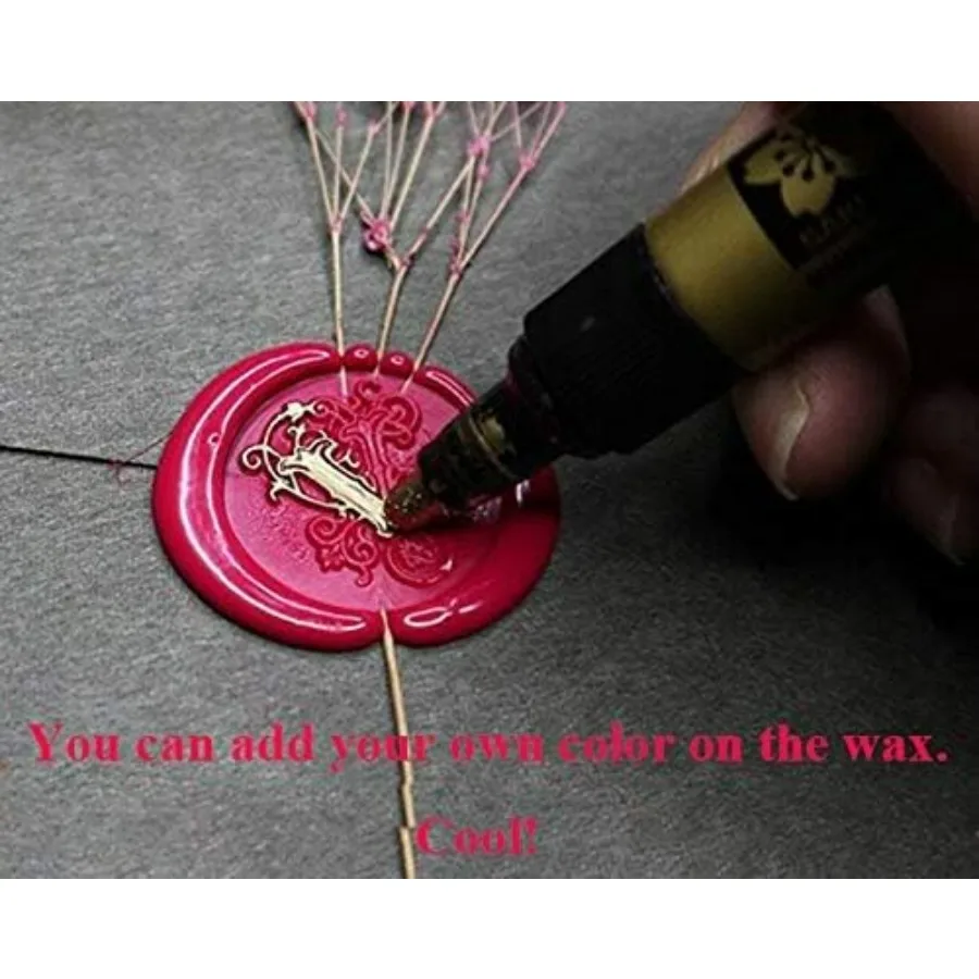 Heart Monogram Wax Seal Stamp Kit Decorating Gift Cards Weding Invitations Envelopes Letetrs Sealing Wax Seal