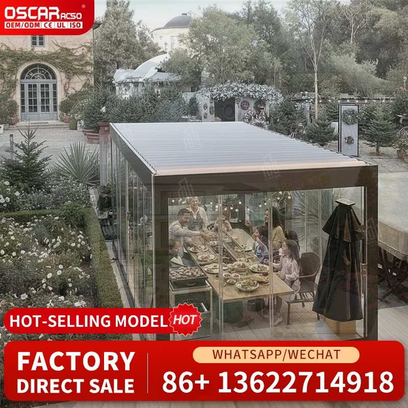 Outdoor Electric Sunroom Customized All Season Balcony Sunroom Exterior Aluminum Large Glass 180day Lowest Prices 1year Warranty