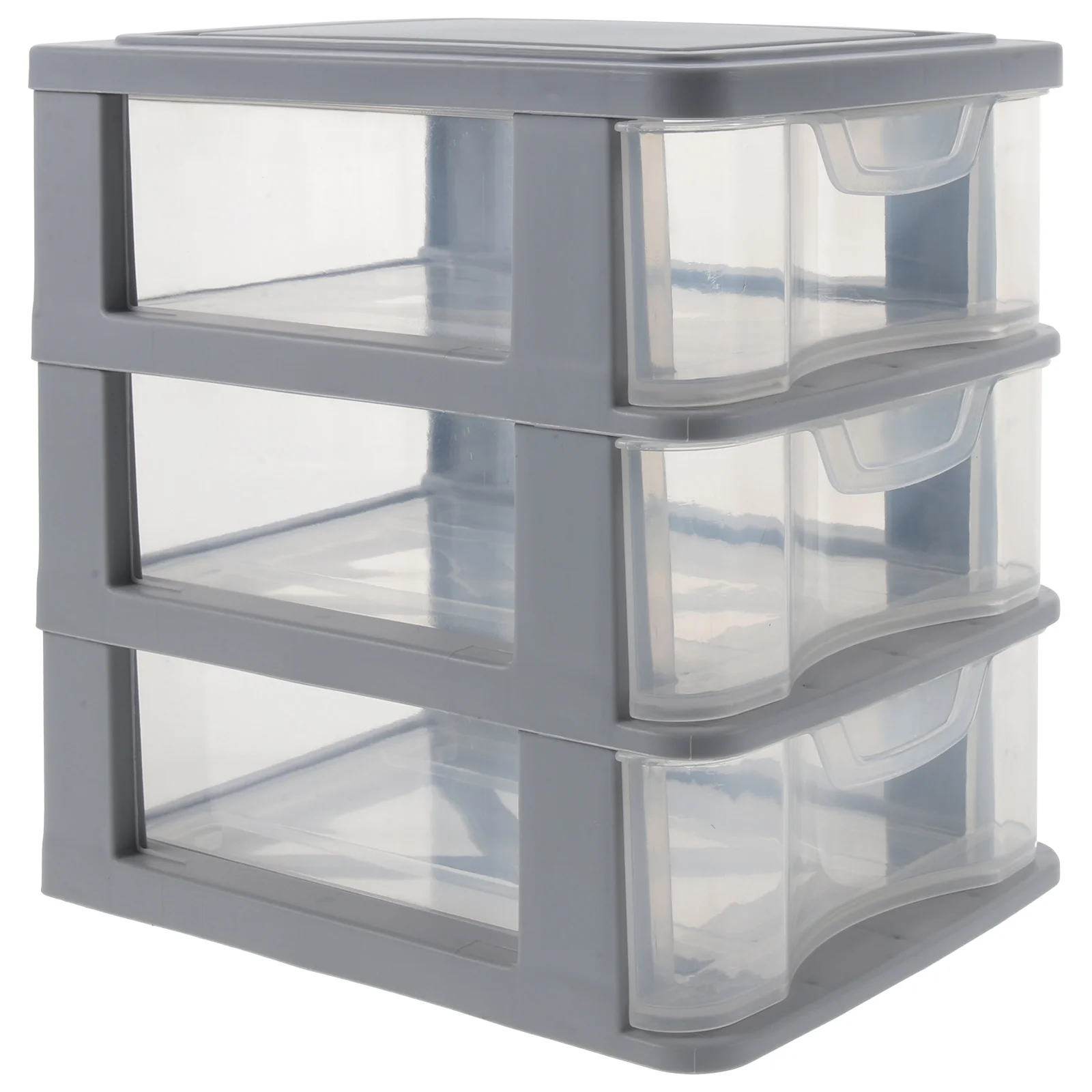 Drawer Storage Box Clear Dustproof Organizer Stationery Holder Desktop Kids Room Decor Tabletop Indoor Case Miscellaneous