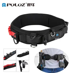 PULUZ Camera Waist Belt Wielofunkcyjny pasek w talii z haczykiem Pas fotograficzny Pasek plecakowy do lustrzanki/DSLR