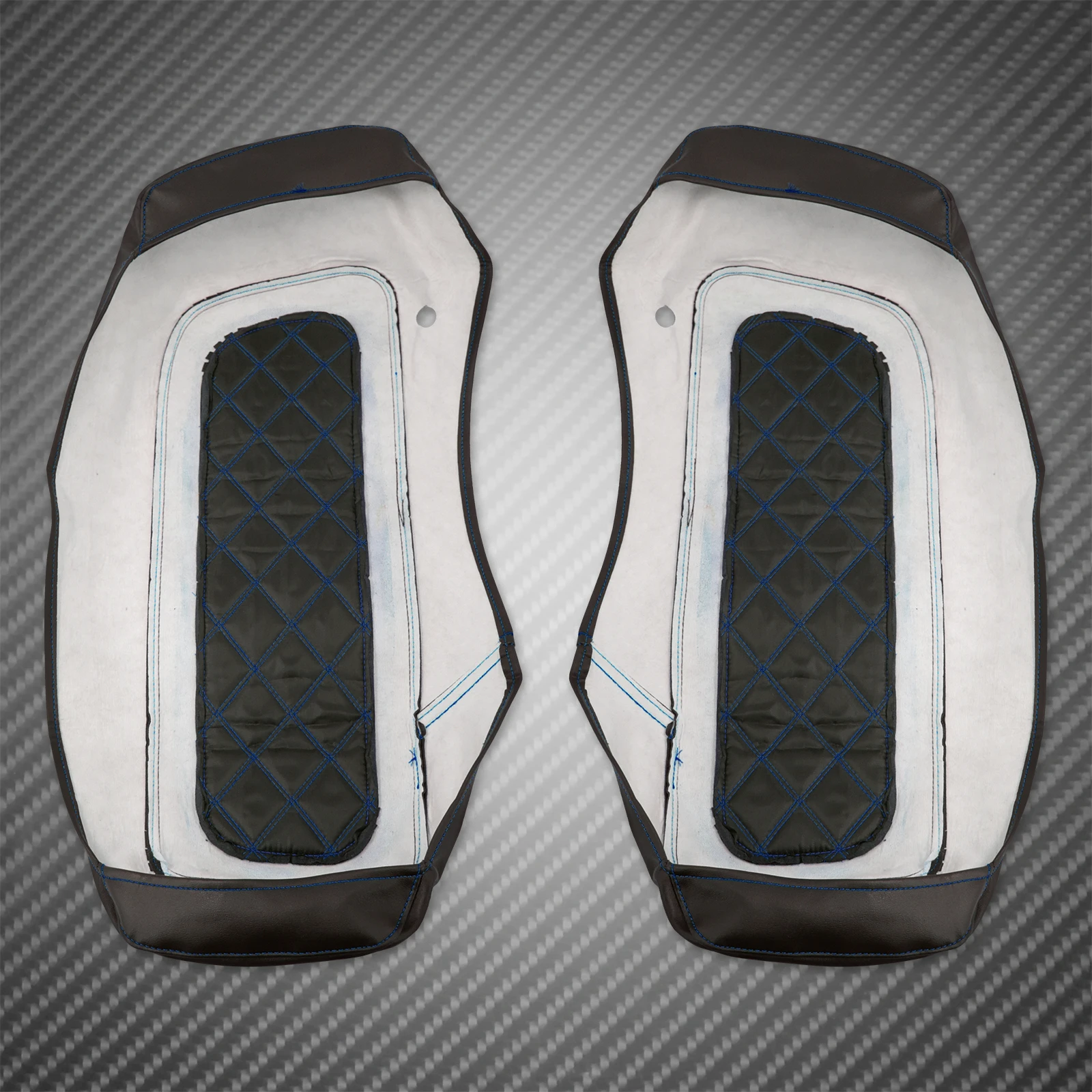 Motorcycle Hard Saddlebag Lid Cover Hard Side Bag Waterproof for Harley Road King Street Glide CVO Electra Glide FLHR 14-2024
