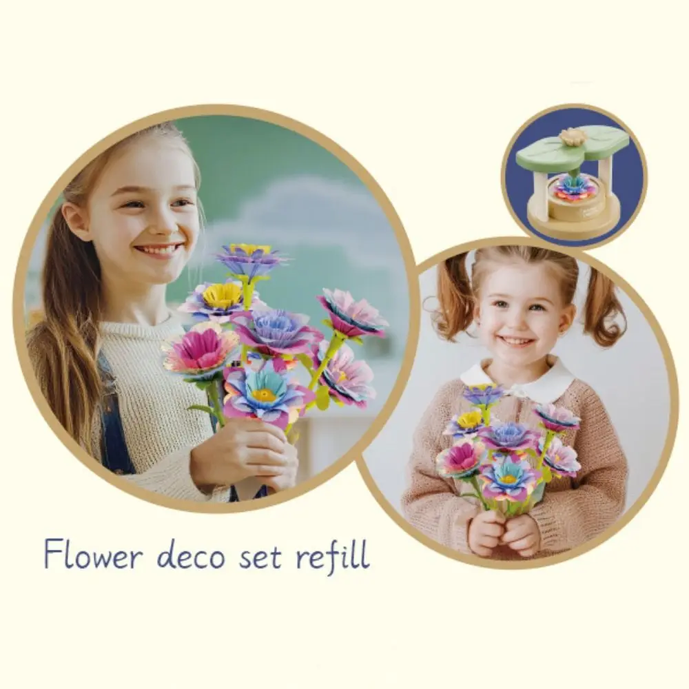 Fabric Material DIY Fabric Flower Bouquets Educational DIY Craft Flower Bouquets Toy Creative Handmade DIY Flower Make Craft Kit