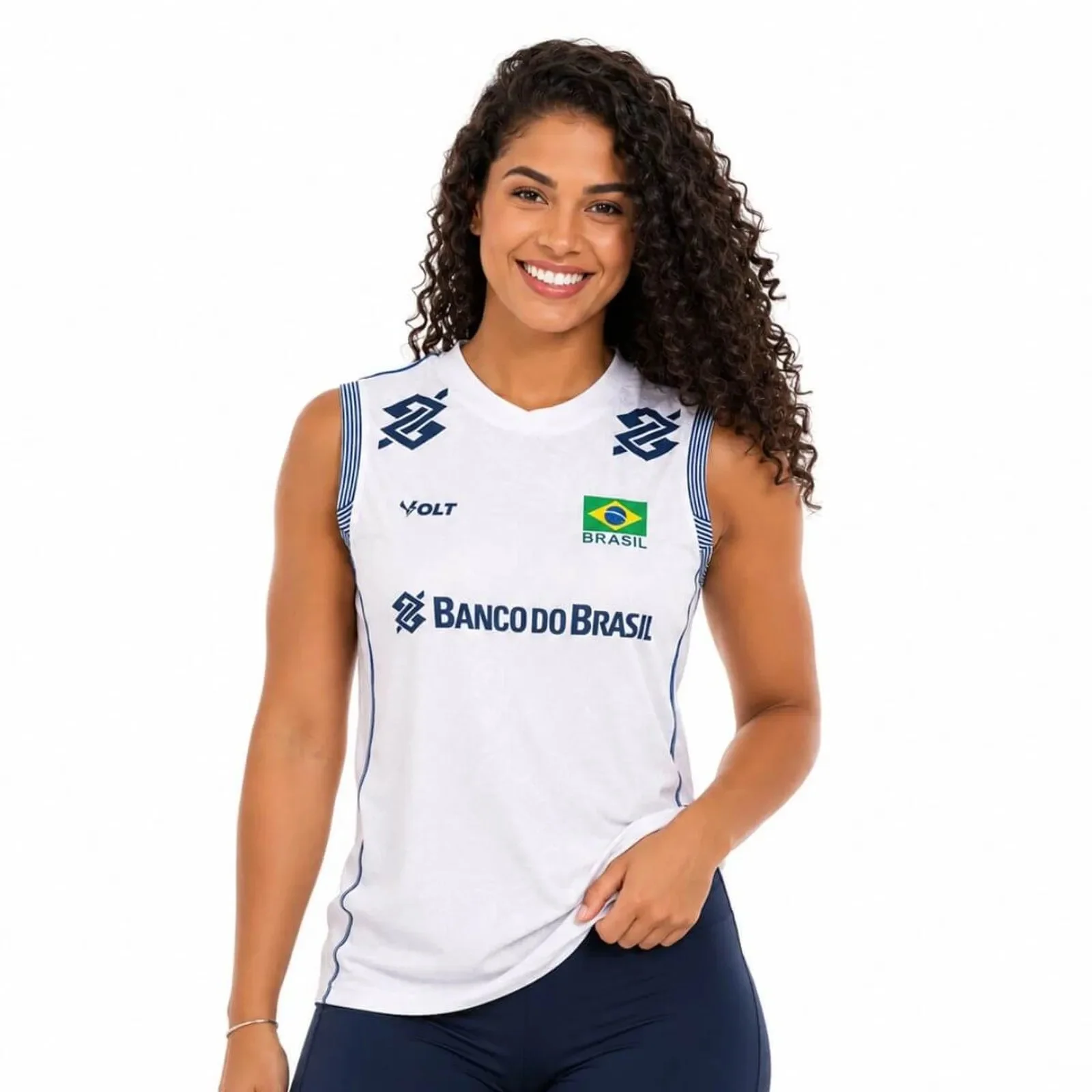 Brasilien Volleyball Ärmelloses Trikot Atmungsaktives Sport-Tanktop Y2K Streetwear Sportliche Freizeitweste Familien-Partnerlook-Kleidung – Detail 3