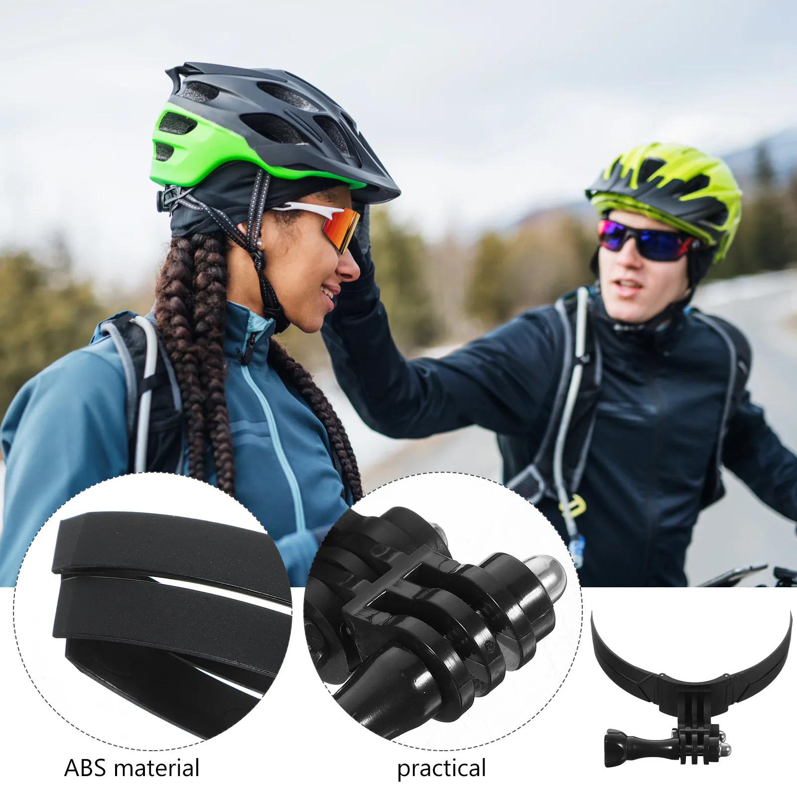 

Motorcycle Chin Mount Kit ABS Strong Support Motorcycle Camera Holder Universal Mount for Action Camera Riding