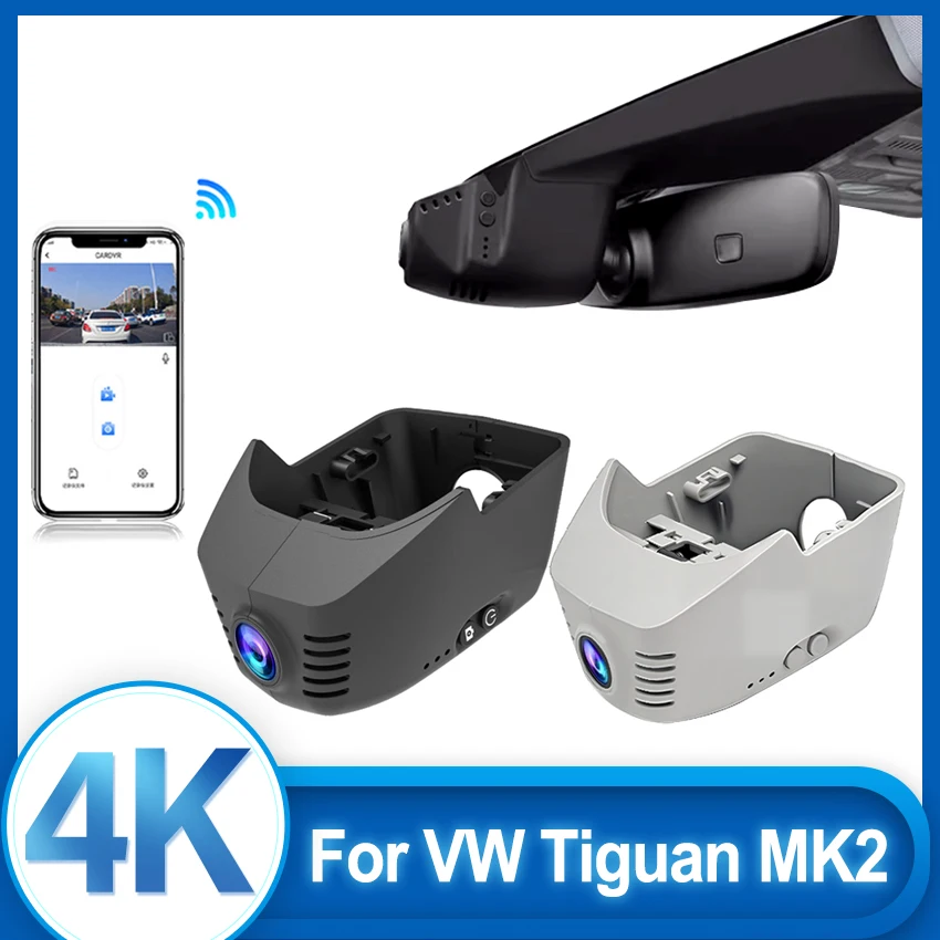 4K HD Plug And Play Wifi DVR Dash Cam For Volkswagen Tiguan MK2 Touran Tayron Passat B8 CC 2019 2020-2023 With APP Control