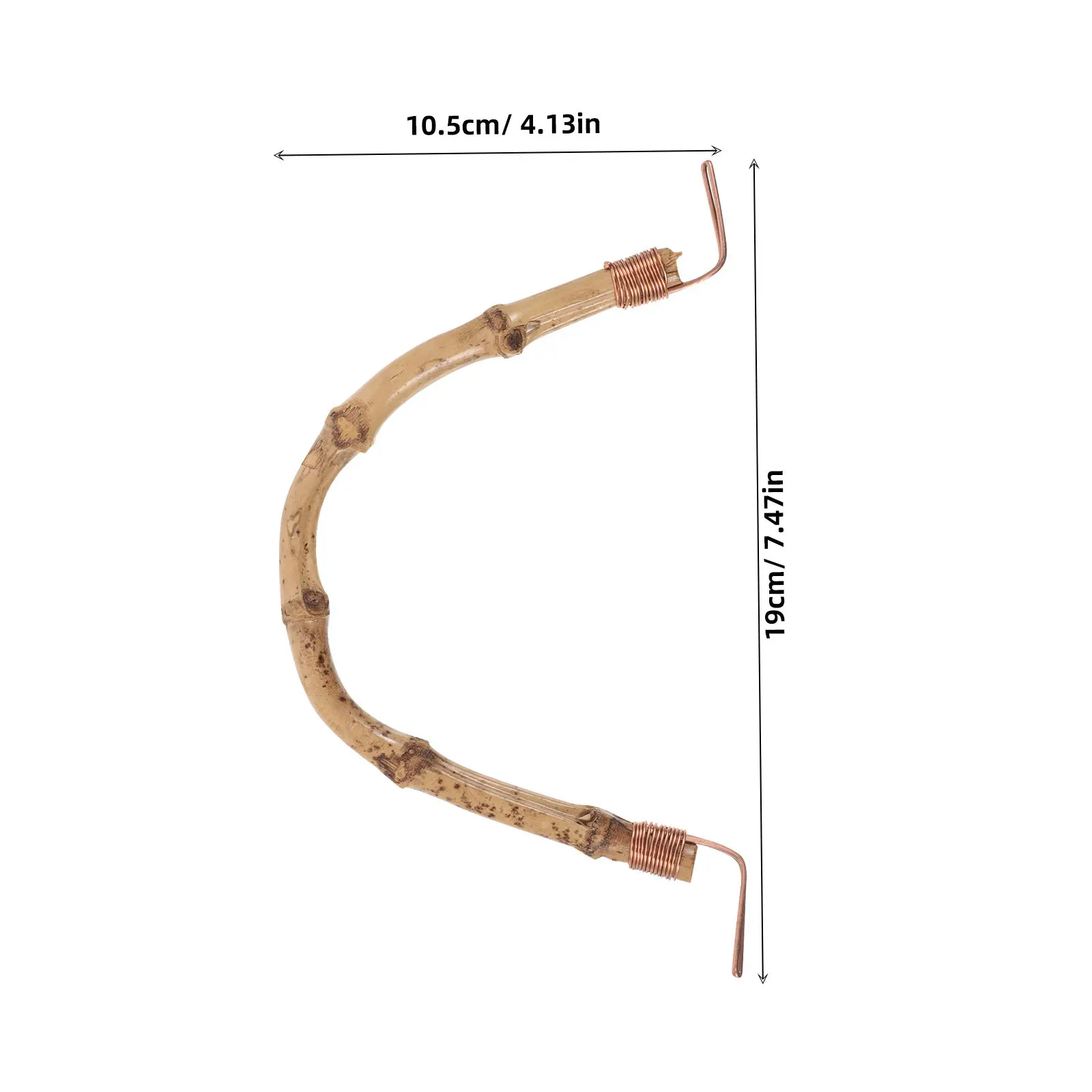 Bamboo Teapot Handle Replacement Rustic Elegant U Shape Design for Chinese Kettle Japanese Teapot Daily Use Special Occasion