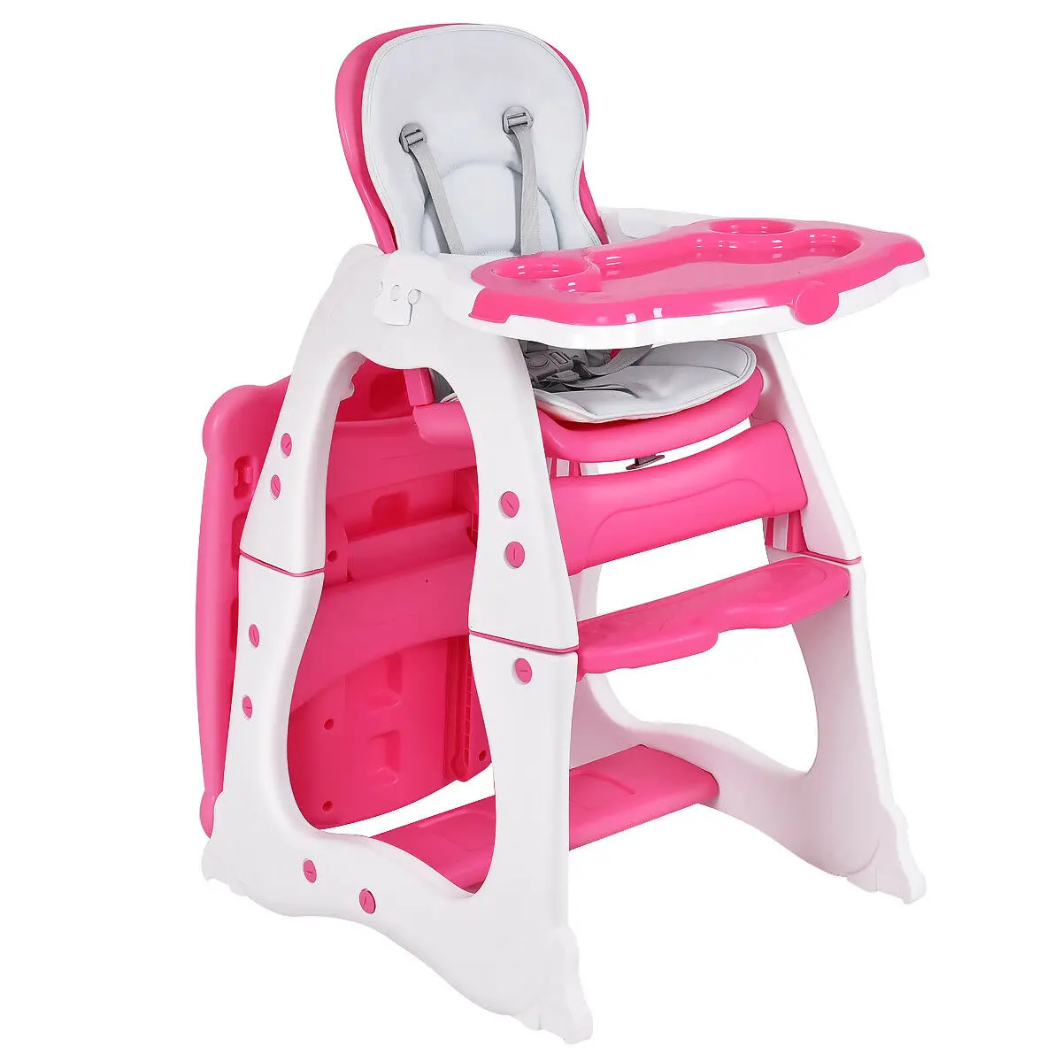 Babyjoy 3 in 1 Baby High Chair Play Table Seat Booster Toddler Feeding Tray