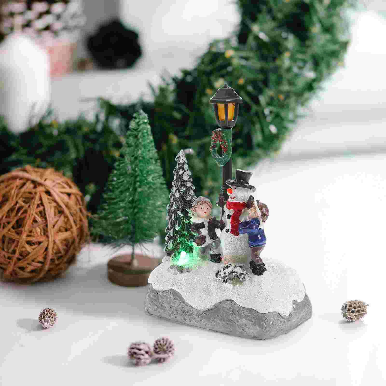 

Resin House Ornaments Halloween Decorations for Home Christmas Mini Miniature Bonsai Micro Tree Adornment Landscape Accessory