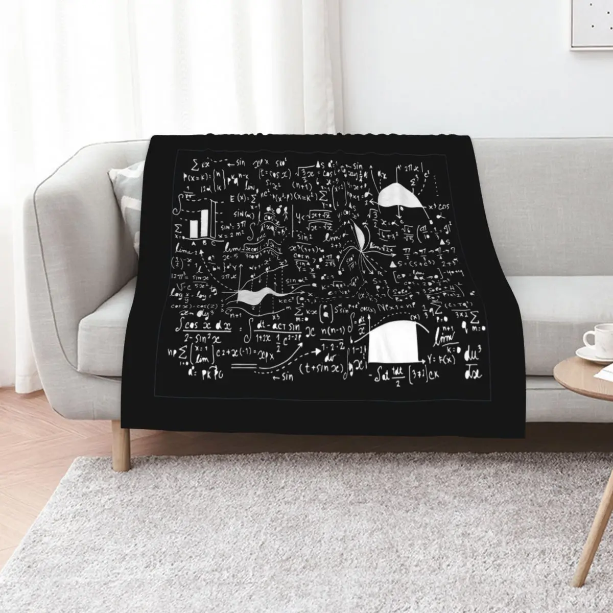Math formulas Throw Blanket Camping Bed Weighted Plaid Baby Decoratives Blankets