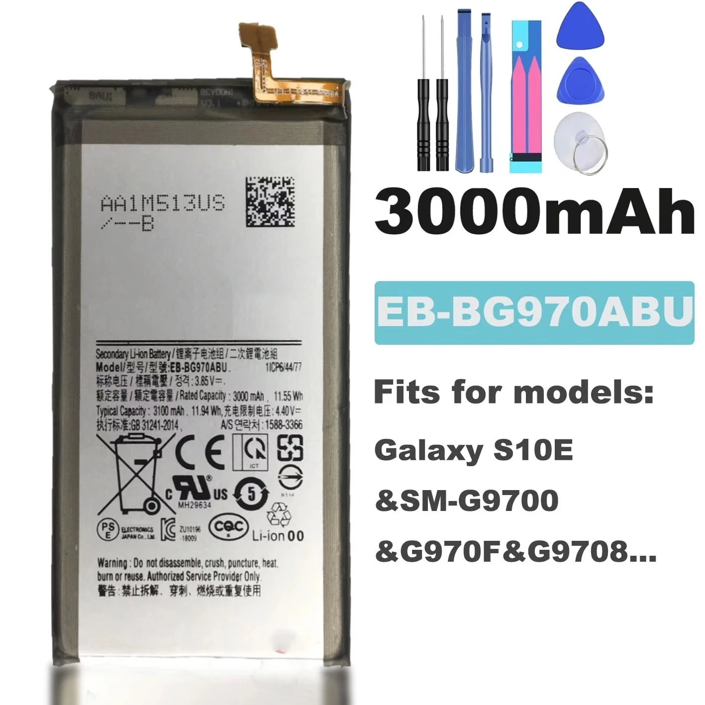 For Samsung Galaxy S10E EB-BG970ABY original battery, mobile phone battery replacement repair parts, free tools