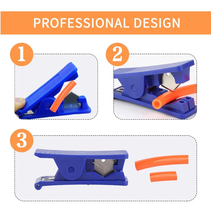Imagem -03 - Água Quente Purificador Cortar Ferramenta Nylon Pvc pu pe Tubo de Plástico Filtro de Mangueira Lâmina de Cortador para Mini Air Line Tube Ptfe Tube Cutter