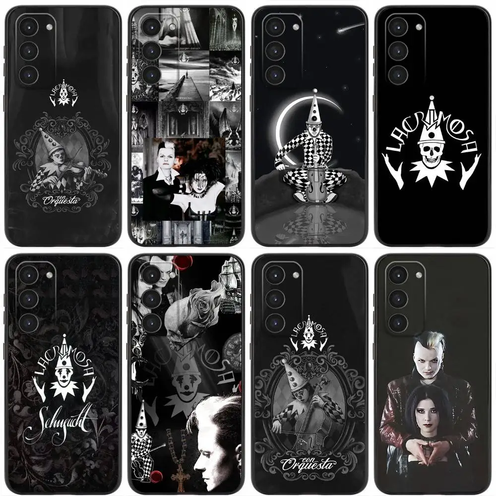 

L-Lacrimosa Phone Case For Samsung Galaxy A20,21s,22,31,32,52,53,72,73,80,91 Soft Liquid Silicone Black Cover