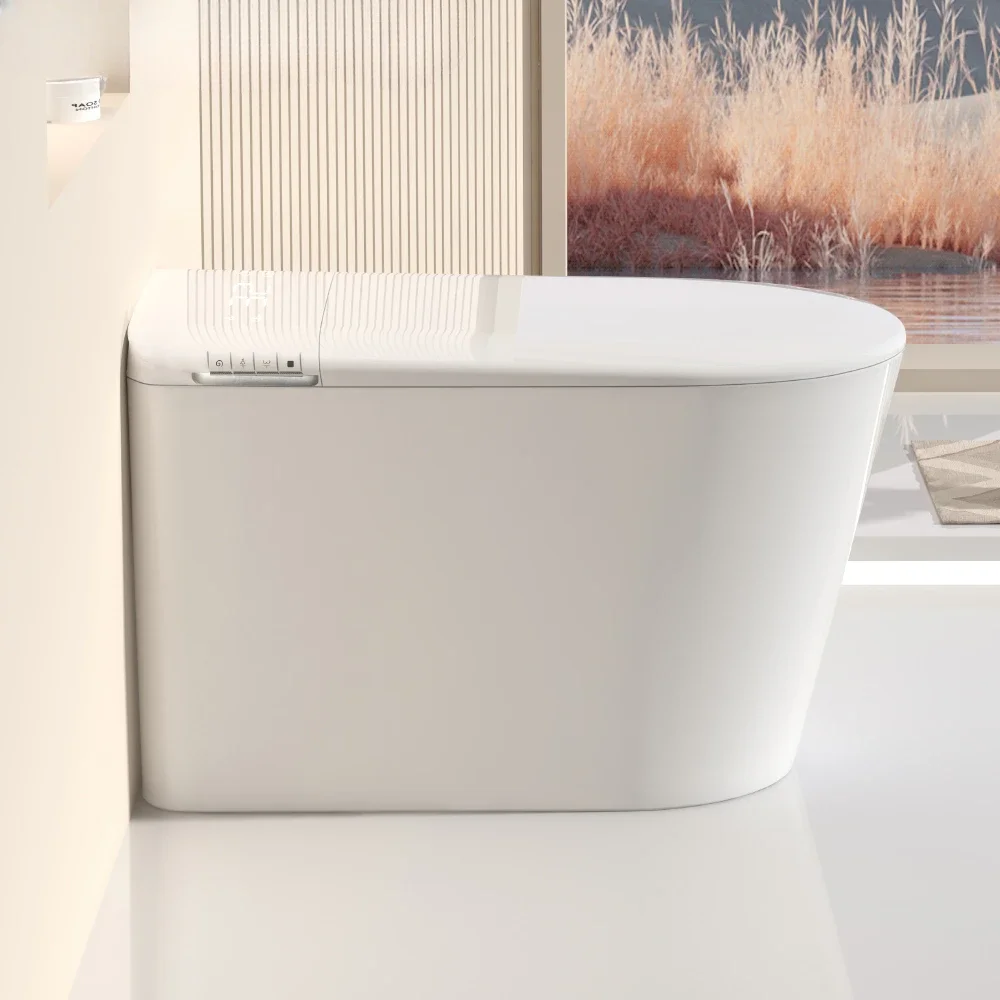 Ceramic floor-to-ceiling toilet Smart toilet seat Heated slender shape Hot-selling bathroom Smart toilet