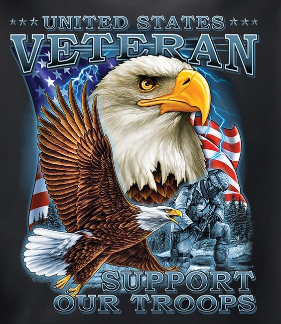 Support Our Troops US Veteran Gift T-Shirt 100% Cotton O-Neck Summer Short Sleeve Casual Mens T-shirt Size S-3XL