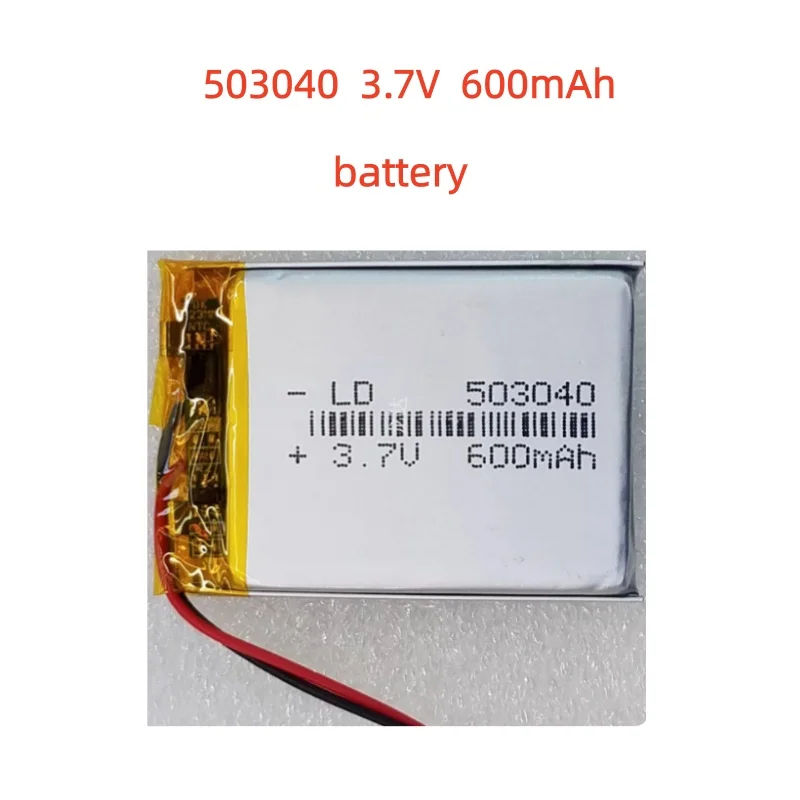 

100% Real Capacity 503040 3.7V 600mAh Polymer Lithium Rechargeable Battery for GPS Navigator Bluetooth Headset PS4 Controller
