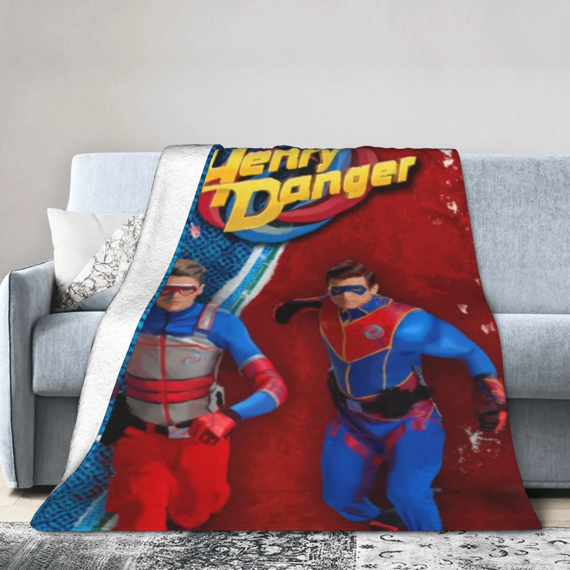 Captain Henry And Kid Danger  Merch Blankets Ultra-Soft Flannel  Throw Blanket Comfortable Rug Piece