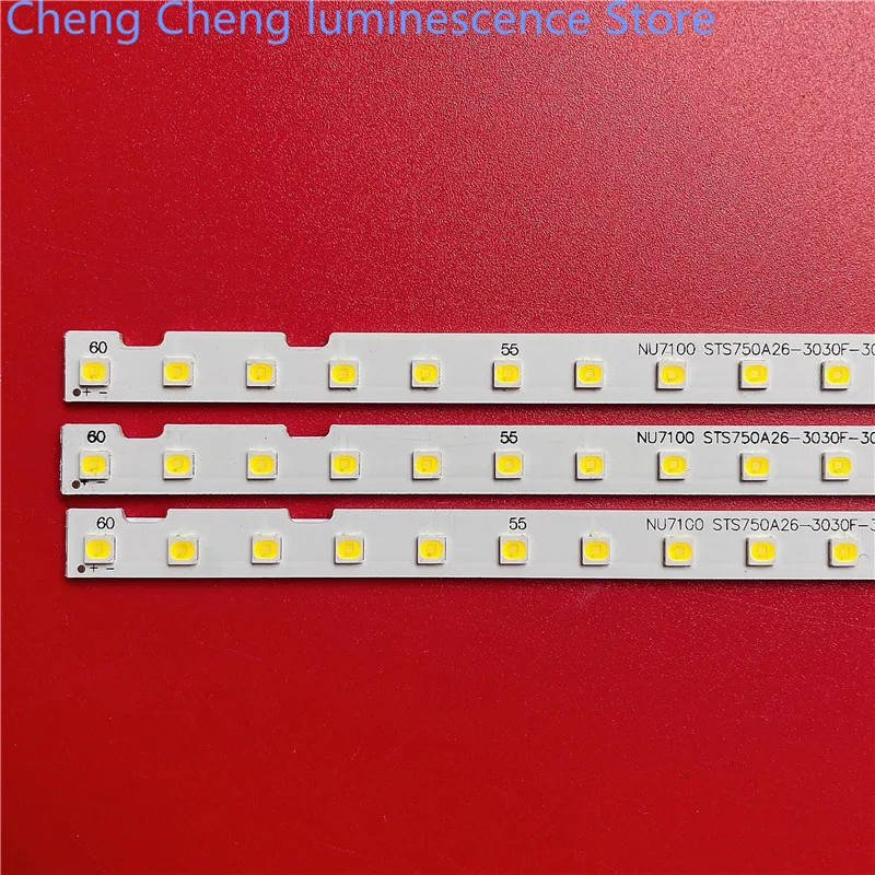 FOR Samsung UA75RU7100 UN75NU6950 Light Bar STS750A26_ 3030F BN96-46078A LCD 54.6CM 3V 60LED 100%NEW LED backlight strip