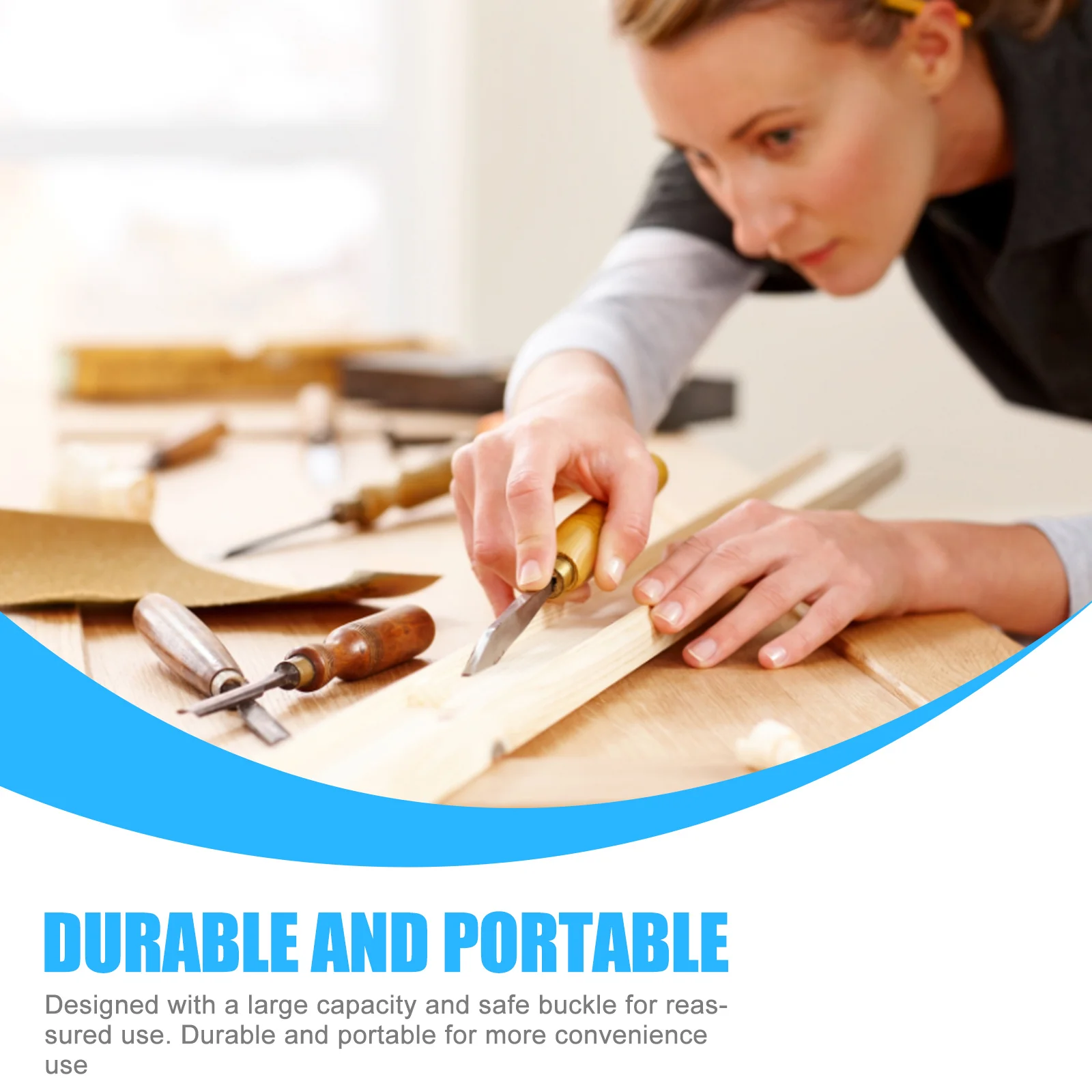 

Multi-Function Tool Box Durable PP Material Large Capacity Tool Organizer for Auto Repair Woodworking Welding Convenient Storage