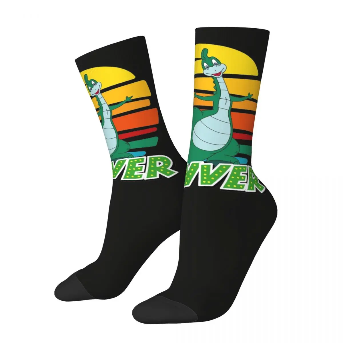 Denvers The Last Dinosaur Funny Socks Autumn Stockings Funny Men Comfortable Socks Design Running Anti Skid Socks