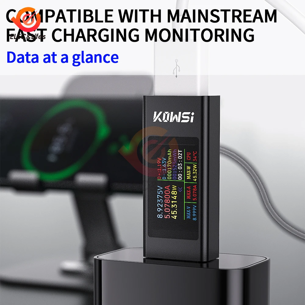 USB Tester DC 4-30V 0-8A 360W Digital Voltmeter Amperimetro Spannung Strom Meter Amperemeter Detektor power Bank Ladegerät Anzeige