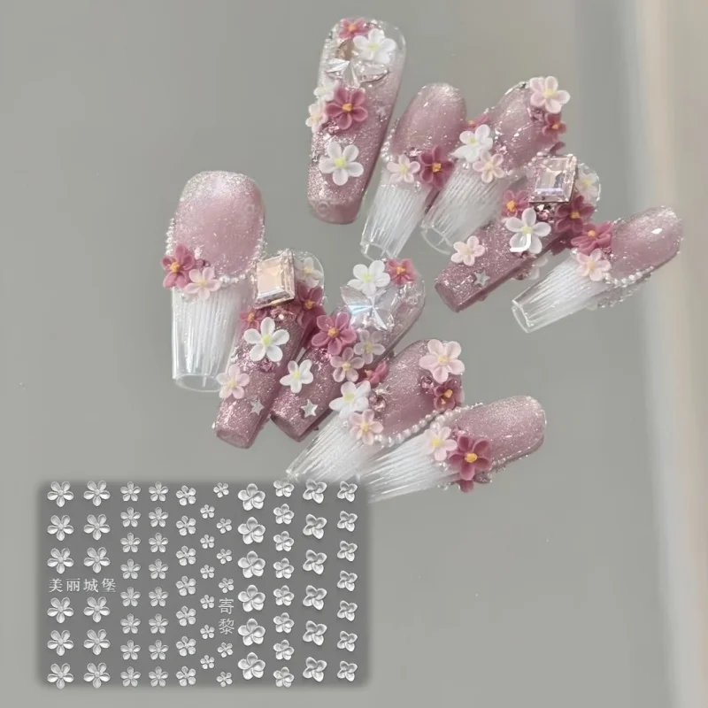 

1 Pc Silicone Nail Art Original Mold Five-Petal Flower Daisy Three-Dimensional Carved Decoration Flower Art DIY Nail Mold