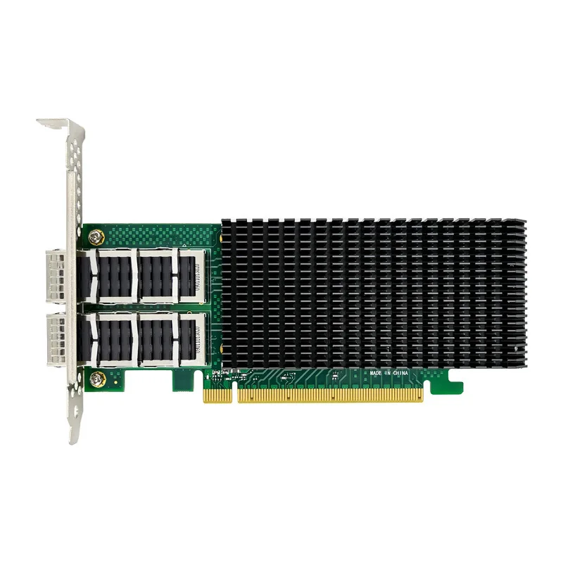 E810-CQDA2 Intel E810 Chip 100GbE Dual Port QSFP28 Eth Network Adapter Fiber optic module not included