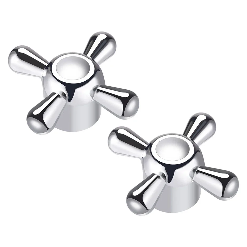 2PCS Faucet Knob Handles Alloy Replacement Tap Kit Basin Single Cold Faucet Handle Handwheel For Kitchen Bathroom Accessory