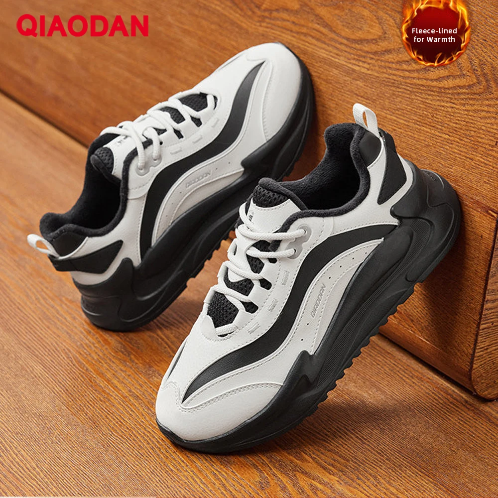 QIAODAN Women's Platform Heightening Sneakers 2026 New Mesh Leather Splicing Breathable Casual Sports Walking Shoes QXL042253416
