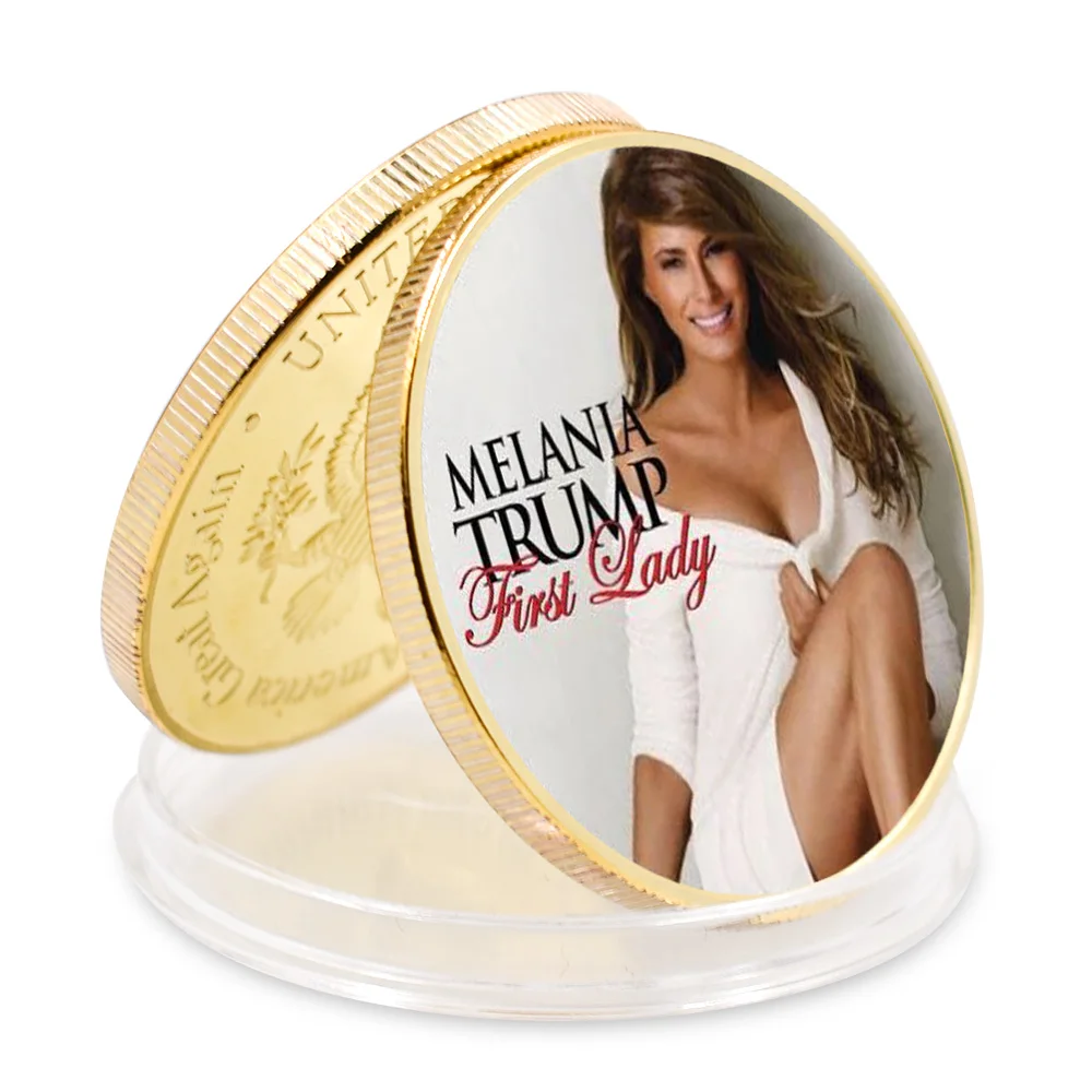 

Melania Trump Coins Sexy Lady Coin Madam President Gold Coin Us Commemorative Coin Sexy Coins Challenge Coin Trump Coin Gift