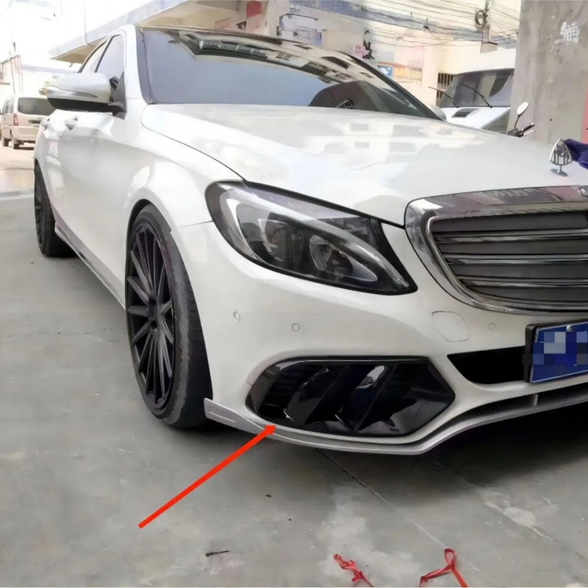 For 2015-2021 Mercedes-Benz C-Class Executive W205 upgrade carbon fiber fog lamp trend