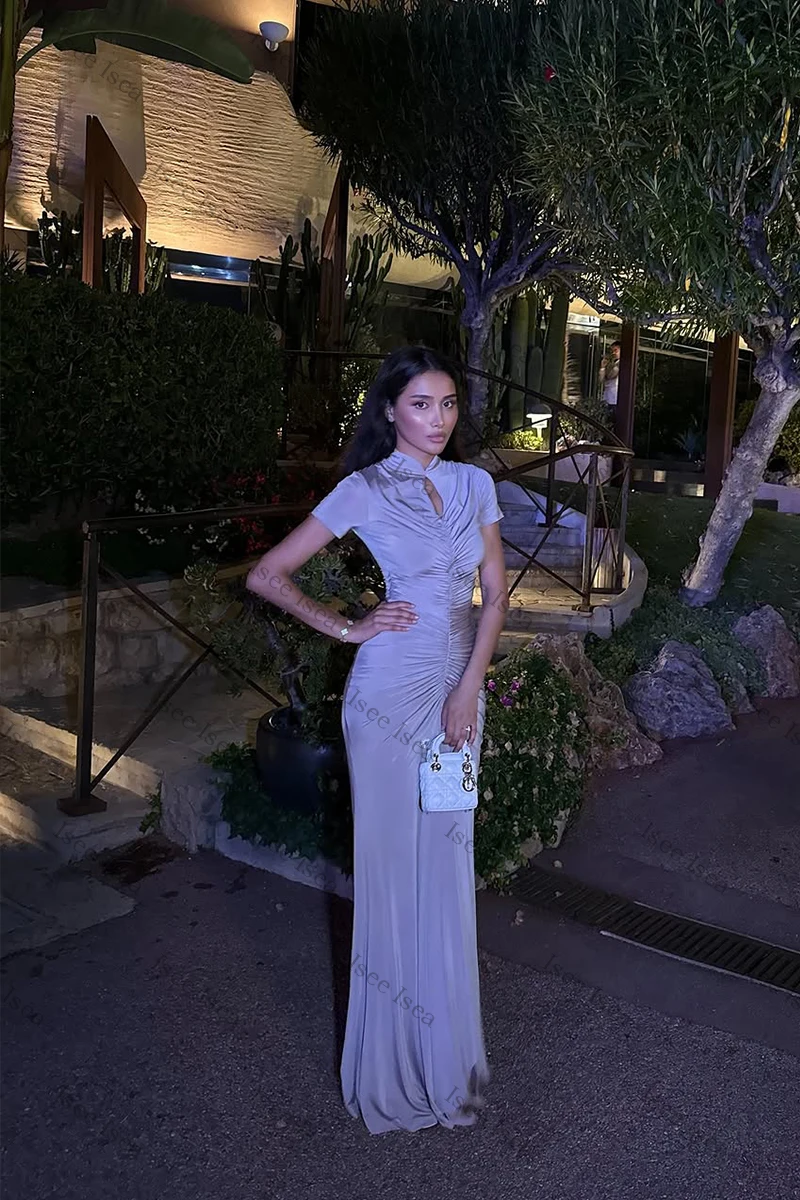 Vestidos de noche morados Vestido de cena de satén Corte A فستانmaveraVestido formal para ocasiones especiales Personalizado