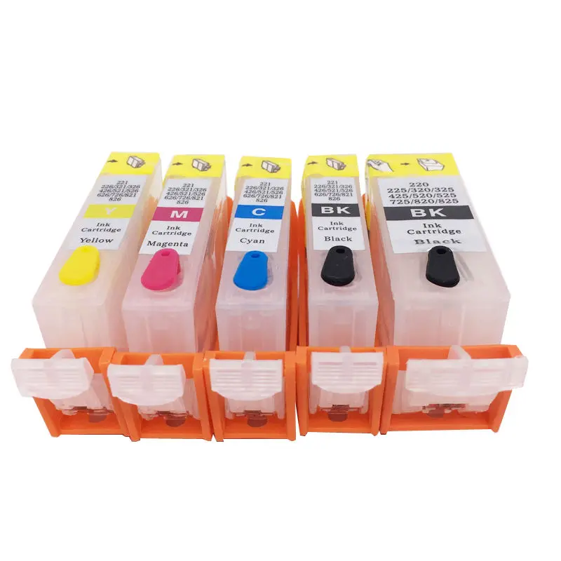 PGI-525 CLI-526 PGI 525 CLI 526 Refillable Ink Cartridge ARC Chip for Canon IP4850 MG5150 MG5250 MG6150 MG8150 MG5350 MG6250